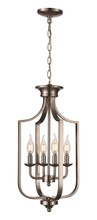 Trans Globe 11214 BN - 4LT FOYER PENDANT JAX SML-BN